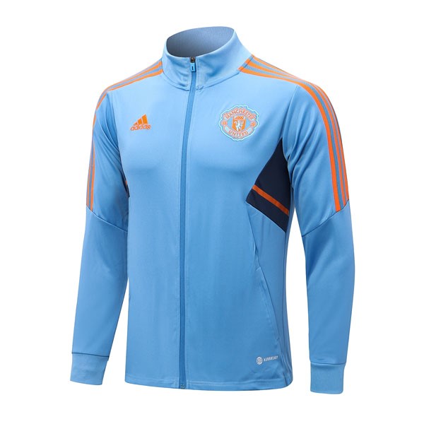 Sweatjacken Manchester United 2023 Blau